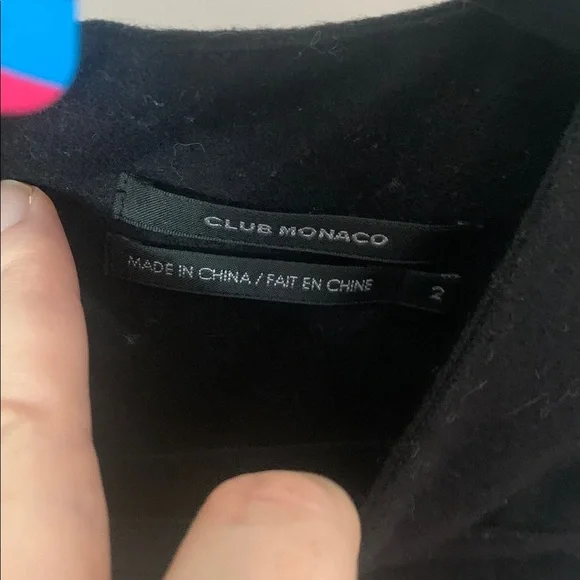 Club Monaco Wool Black Dress - Picture 3 of 6